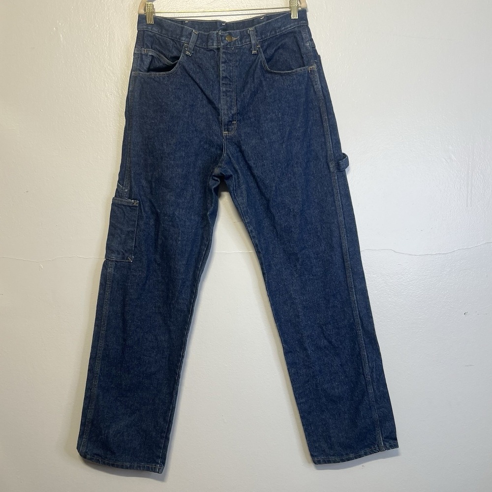 Bulwark Mens 34x32(33") Fire Resistant Jeans Blue Denim Workwear Casual Business